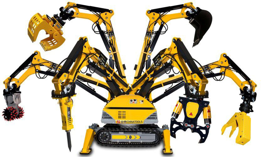 Eén machine met duizend gezichten - accessoires voor crawler -graafmachines