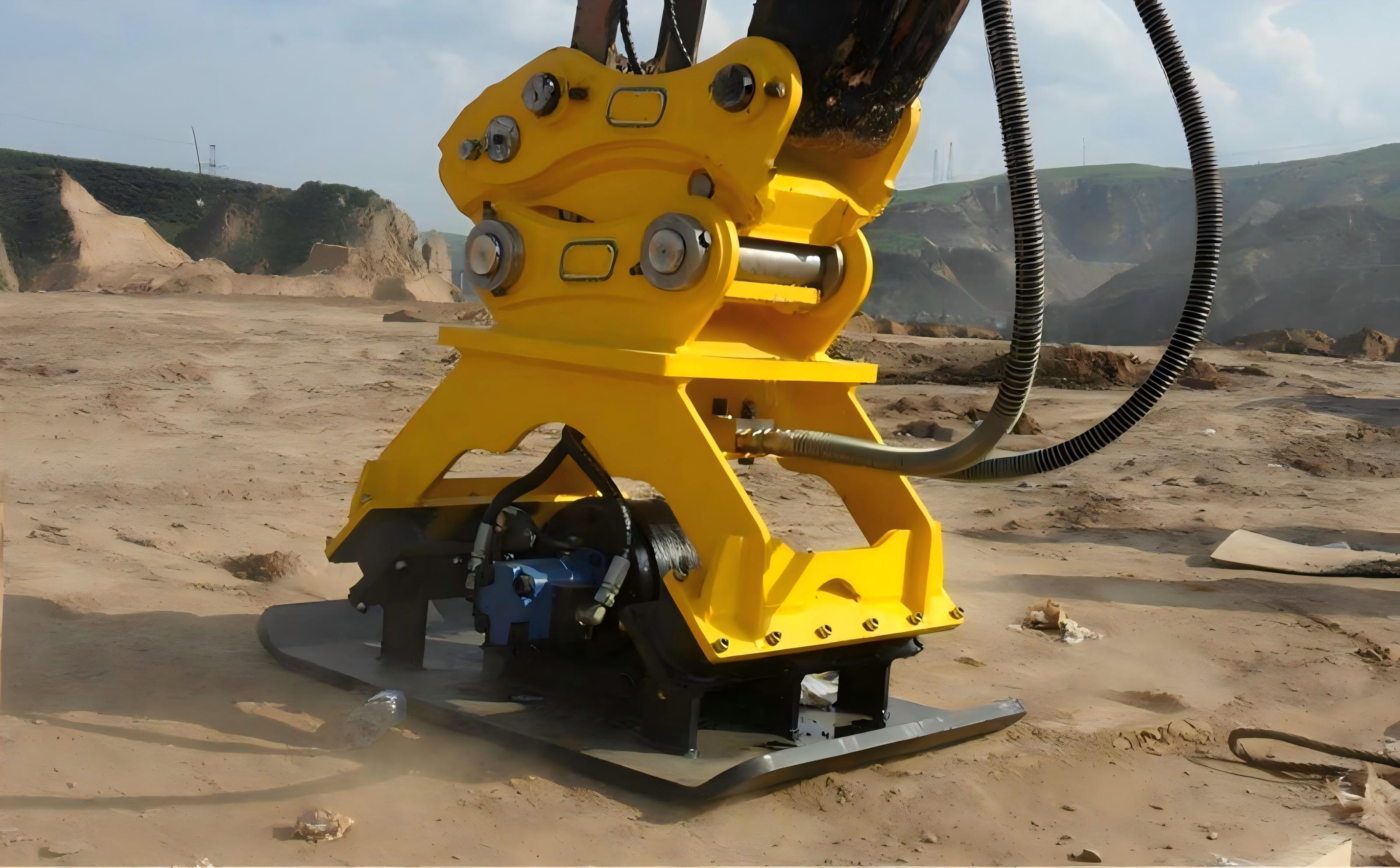 Opgravende accessoires - Hydraulische platte compactor