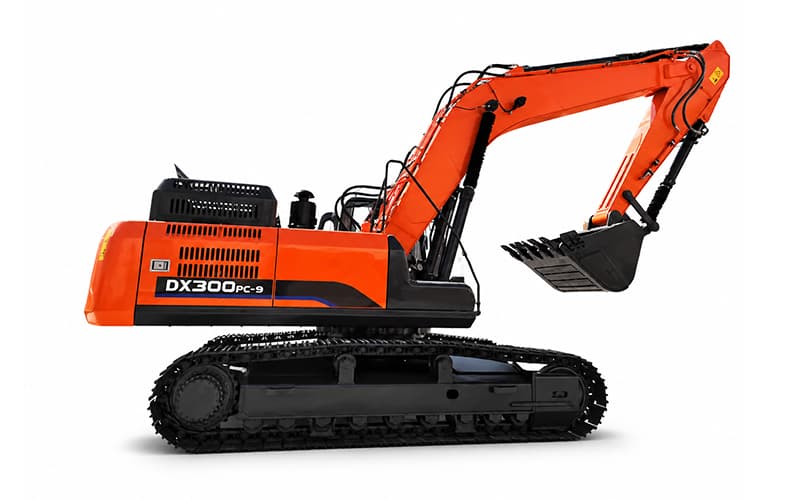 DX300PC-9 Rupsgraafmachine van 29,5 ton: hoog vermogen, grote bakinhoud: een alleskunner voor mijnbouw en grondverzet